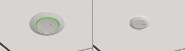 Floush mounted device